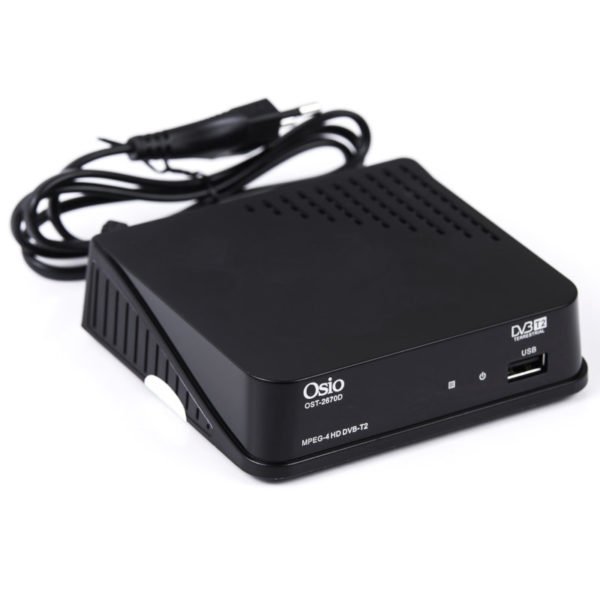 Osio OST-2670D DVB-T/T2 Full HD H.265 MPEG-4 Ψηφιακός δέκτης με USB και μεγάλο χειριστήριο για TV & δέκτη - Image 4