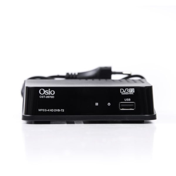 Osio OST-2670D DVB-T/T2 Full HD H.265 MPEG-4 Ψηφιακός δέκτης με USB και μεγάλο χειριστήριο για TV & δέκτη - Image 7