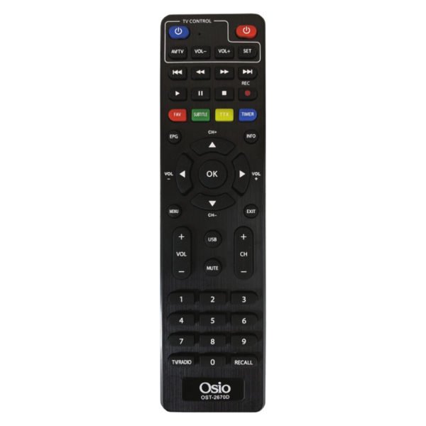 Osio OST-2670D DVB-T/T2 Full HD H.265 MPEG-4 Ψηφιακός δέκτης με USB και μεγάλο χειριστήριο για TV & δέκτη - Image 11