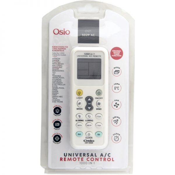 Osio OST-5029-AC Τηλεχειριστήριο για air condition universal - Image 2