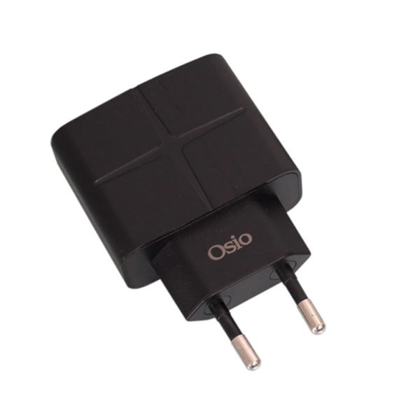 Osio OTU-285B Μαύρο Διπλός φορτιστής ρεύματος με 2 USB 5 V 1000 / 2100 mA - Image 3