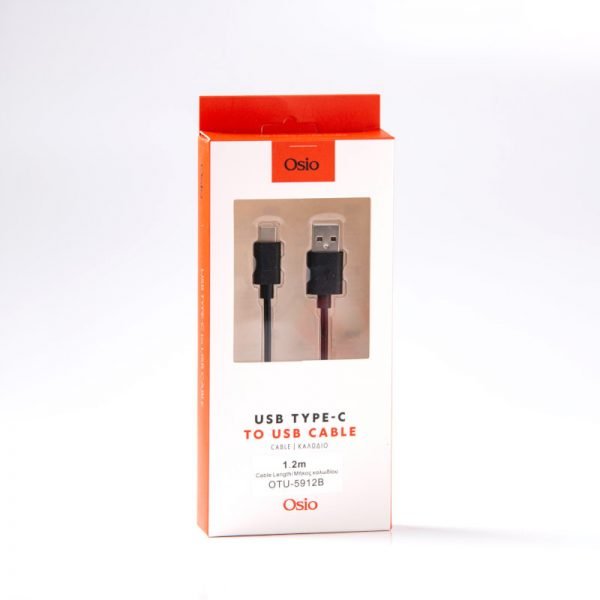 Osio OTU-5912B Καλώδιο USB σε USB TYPE C – 1.2 m - Image 4