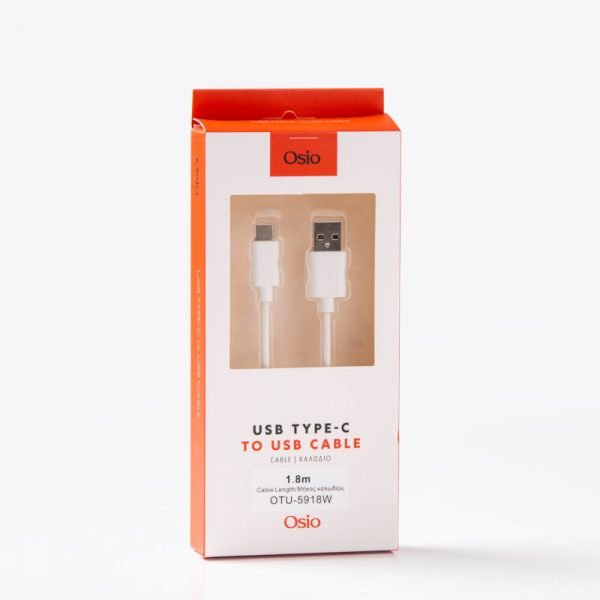 Osio OTU-5918W Καλώδιο USB σε USB TYPE C – 1.8 m - Image 4