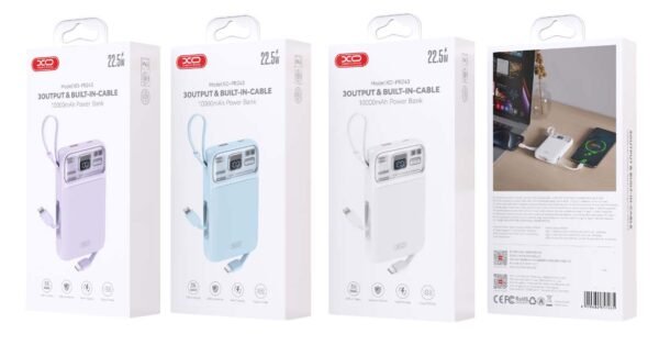 XO PR243 22.5W Powerbank Γρήγορης Φόρτισης 10000mAh Μπλε - Image 3