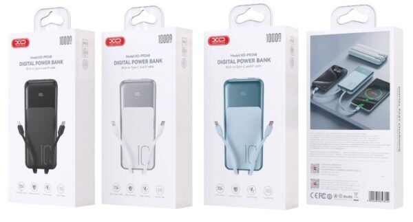XO PR248 USB-C 20W / USB-A 22.5W Display Fast Charging Powerbank 10000mAh Λευκό - Image 3
