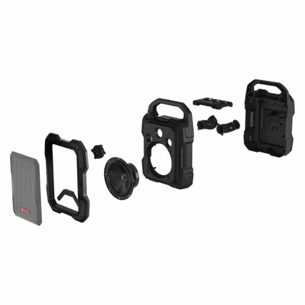 Motorola Rokr 800 Ασύρματο φορητό αδιάβροχο Bluetooth party speaker με LED, FM, USB, AUX, DC με 2 υποδοχές για μικρόφωνο ή κιθάρα – 40W RMS - Image 7