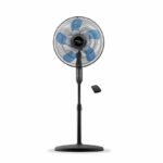 Ανεμιστήρας Ορθοστάτης S1663R Primo 16'' 40εκ. Διπλή Φτερωτή Με Τηλεχειριστήριο Μαύρος
