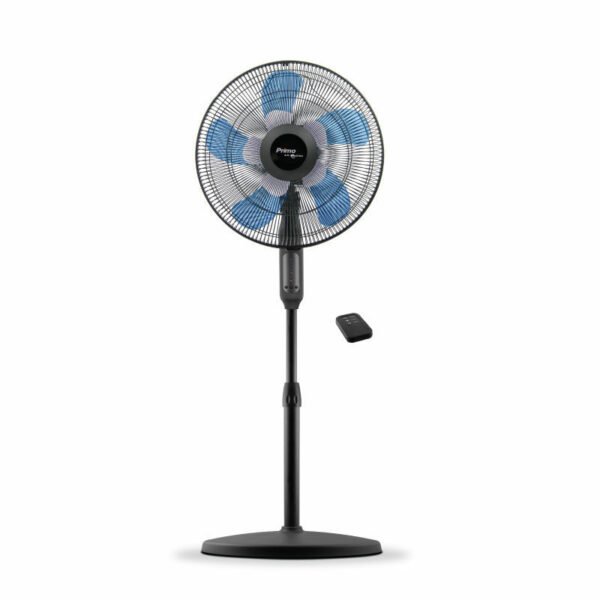 Ανεμιστήρας Ορθοστάτης S1663R Primo 16'' 40εκ. Διπλή Φτερωτή Με Τηλεχειριστήριο Μαύρος