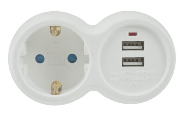 Technik Professional Πρίζα 1 Θέση + 2 USB-A 16A - Image 2