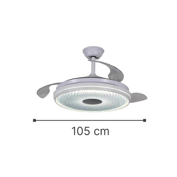 InLight Huron 36W 3CCT LED Fan Light in White Color (102000110) - Image 2