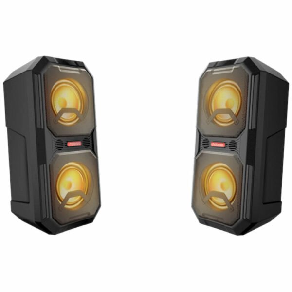 Motorola Rokr 820 Φορητό αδιάβροχο Bluetooth 5.0 karaoke party speaker IPX4 με LED, USB, FM, TWS, AUX και 2 υποδοχές για ενσ. μικρόφωνα – 80W RMS - Image 10