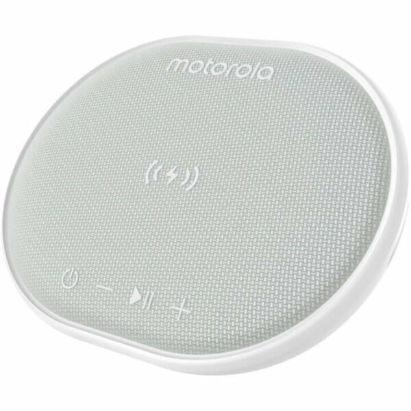 Motorola SONIC SUB 500 WHITE Ασύρματος φορτιστής 10 W και αδιάβροχο Smart φορητό ηχείο Bluetooth 5.0 με TWL και Aux-In – 10 W