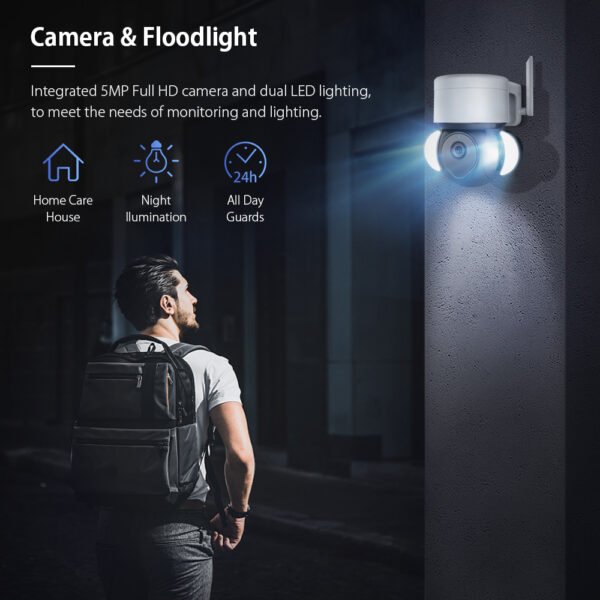 EDUP EH-3264P26 4K 8MP Smart Camera IP66 Outdoor Auto Tracking Two Way Audio Night Vision - Image 2