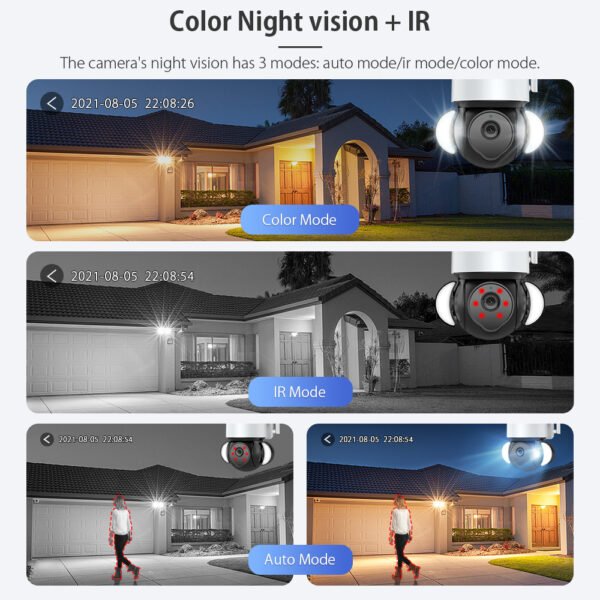 EDUP EH-3264P26 4K 8MP Smart Camera IP66 Outdoor Auto Tracking Two Way Audio Night Vision - Image 6
