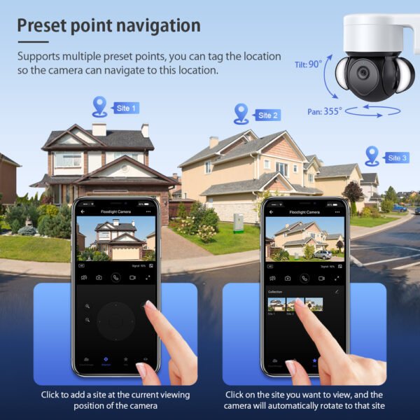 EDUP EH-3264P26 4K 8MP Smart Camera IP66 Outdoor Auto Tracking Two Way Audio Night Vision - Image 7