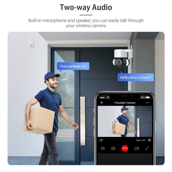 EDUP EH-3264P26 4K 8MP Smart Camera IP66 Outdoor Auto Tracking Two Way Audio Night Vision - Image 9