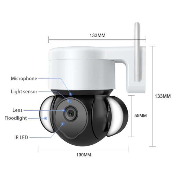 EDUP EH-3264P26 4K 8MP Smart Camera IP66 Outdoor Auto Tracking Two Way Audio Night Vision - Image 13