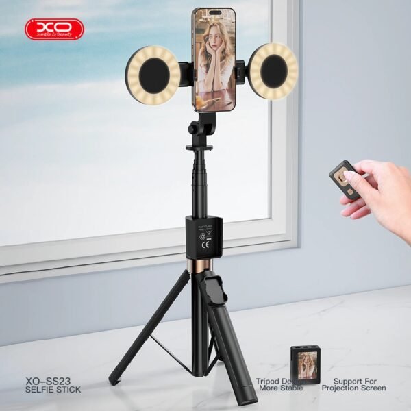 XO SS23 Smart Bluetooth Selfie Stick με 2 Φώτα - Image 7
