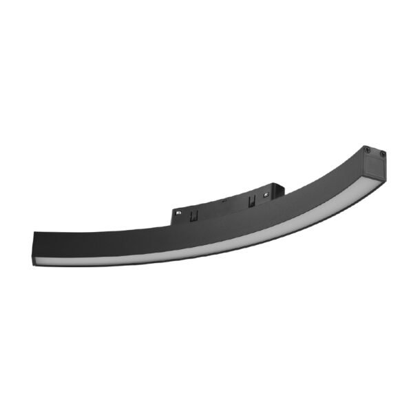 Inlight Γραμμικό φωτιστικό Curved LED 12W 3CCT για μαγνητική ράγα σε μαύρη απόχρωση D:34x2,2x2,5cm (TMC0021-Black)