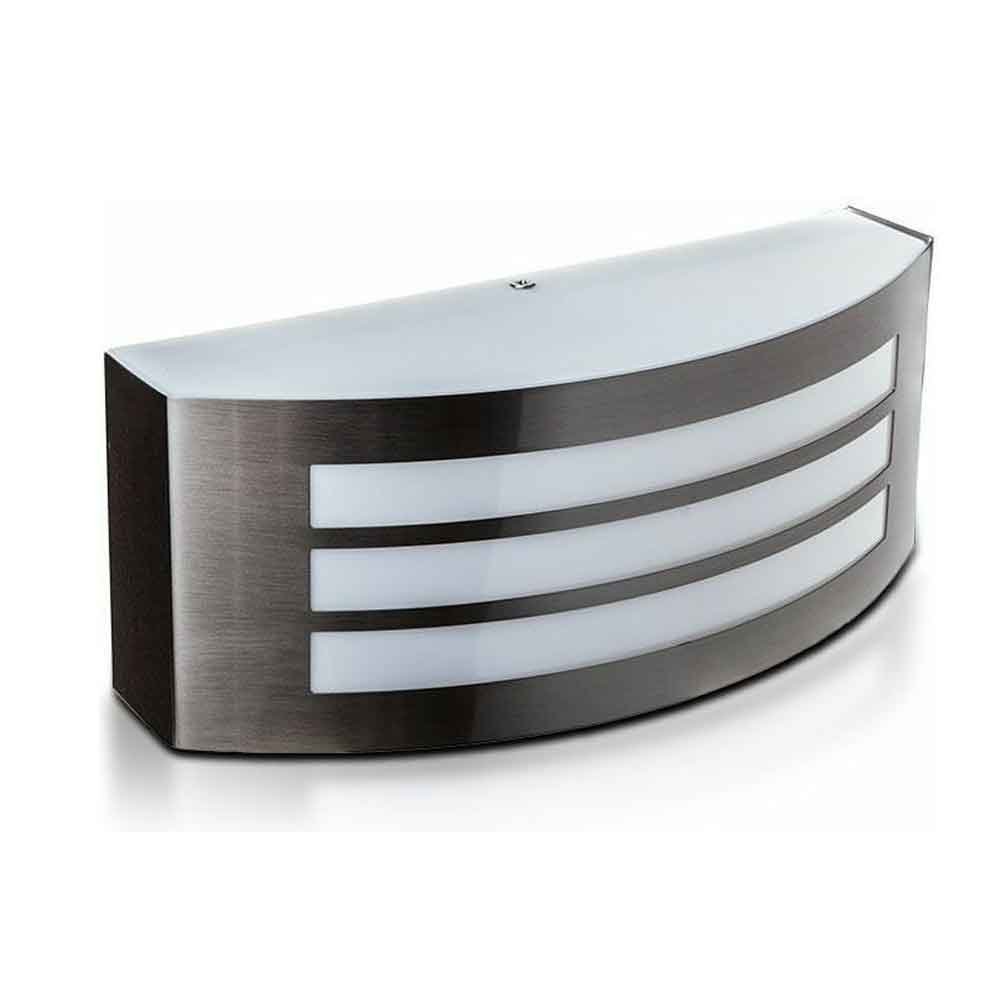 Φωτιστικό Απλίκα Ανοξείδωτο Ατσάλι IP44 Χρώμιο- Λευκό Ε27 V-TAC 7514