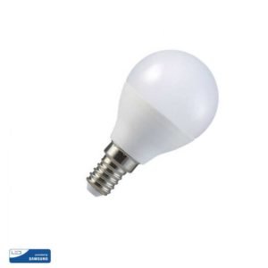 LED Σφαιρική Samsung Chip 5.5W E14 Θερμό Λευκό-3000K V-Tac 168