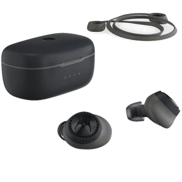 5514591-0022-Motorola VERVEBUDS 200 Black True wireless αδιάβροχα ασύρματα Bluetooth ακουστικά με αποσπώμενο λουράκι