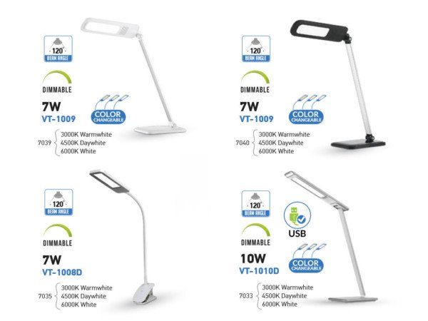 Φωτιστικό Γραφείου Dimmable LED 7W Λευκό V-TAC 7039 - Image 5