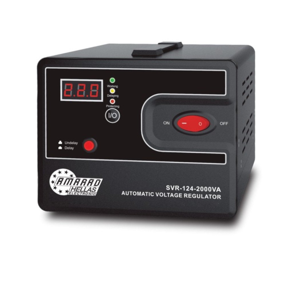 Amarad SVR-2000VA Σταθεροποιητής Τάσης Relay με 1 Πρίζα Ρεύματος