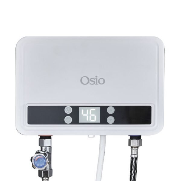 Osio OHF-2590W Λευκός αδιάβροχος ηλεκτρικός ταχυθερμαντήρας τοίχου για μπάνιο IPX4 με οθόνη 5500W - Image 3