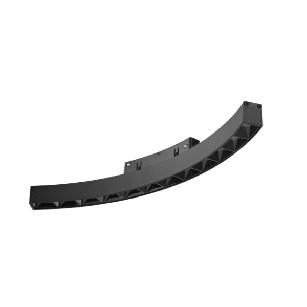 Inlight Γραμμικό φωτιστικό Curved LED 12W 3CCT για μαγνητική ράγα σε μαύρη απόχρωση D:34x2,2x2,5cm (TMC0041-Black)