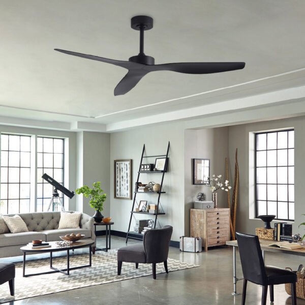 it-Lighting Trent - 3CCT Fan Light in Black Color (102000625) - Image 2
